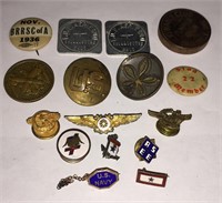 Group Of Pins, Buttons & Tokens