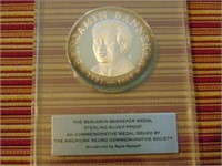 (1) Benjamin Banneker Medal .925 SILVER