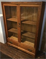 Raised Panel Oak Bookcase