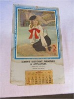 1969 Risque Nude Calendar