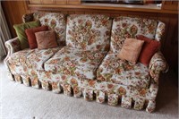Early American Floral Print Sofa
