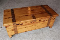 Wood Trunk on Casters