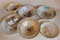 Painted China Floral Bowls & Dishes