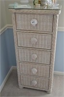 wicker lingerie chest