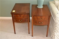 Columbia manufacturing end tables, pair