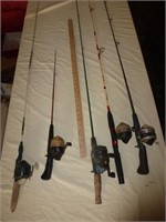 5pc Fishing Rod / Reel Combos