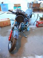 Blue 1975 90S Motorcycle