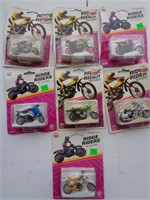 7 New in the package Ridge Rider Motorcycle Set #1