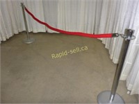 2 Stanchions with Rope