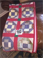 Full Sized, Hand Sewn Vintage Quilt