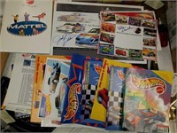 Hot Wheels miscellaneous books emblems and posters