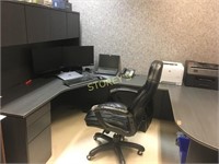 Grey "U" Shaped Office Desk - 6' x 8' - NP