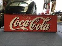Coca Cola advertising light box working
