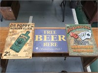 3 x repro signs