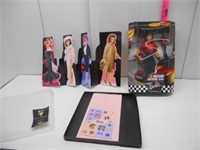 Nascar Barbie and Barbie Nostalgie Card