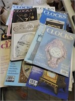 Large selection of clock magazines