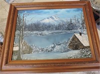 Oil on Canvas signed M. Marsh