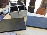 Two watch cases and aluminum carry case