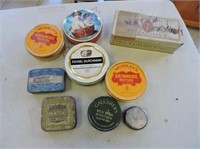 Assortment of old tins