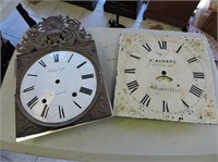 Pair of early clock faces