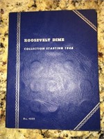 Book of Roosevelt Dimes 90% Silver