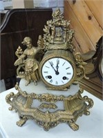 Beautiful Victorian 8 Day Mantel Clock, 14 " T