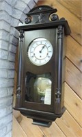 Solid Walnut German Works Westminster Chime Clock