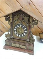 Beautiful Very Old Cuckoo Clock, 13" T