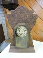 Antique Gingerbread Mantel Clock, Needs Repair