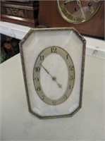 Vintage Clock with Beveled Glass, 5.5" T
