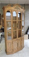 Very Nice Clean China Cabinet,  Bow Front