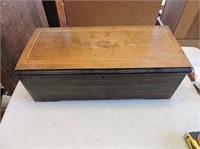 Antique Music Box, 17.5" x 8.5" x 6"