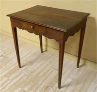 Peg Constructed Tapered Leg Oak Occasional Table.