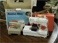 Vintage Singer Junior Miss and Toy Sewing Machines