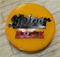 Shiner Bock Metal Bottle Cap Sign.