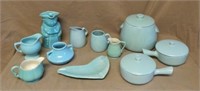 Turquoise Pottery Selection.