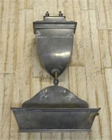 Early French Pewter Lavabo and Basin.