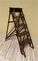 Primitive "Wharton" Wooden Ladder.