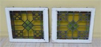 Colorful Stained Leaded Glass Windows.