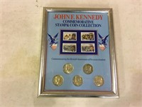JFK KENNEDY STAMPS AND SILVER HALFS