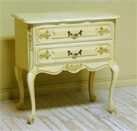Louis XV Style Painted Oak Chest.