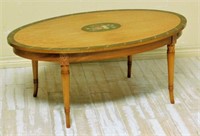 Walnut Oval Coffee Table.