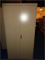 6ft Metal 5 Shelf 2 Door Cabinet #14