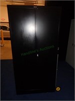 6ft Tall Metal Black Cabinet
