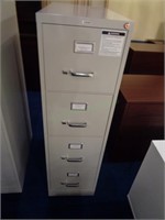 Tall 4 Drawer Metal Gray File Cabinet #3