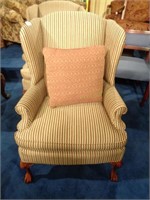 Hickory Hill Wing Back Chair #1 Claw Feet