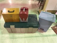 LOT OF 4 TOTES