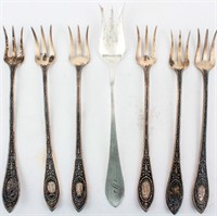 Antique Sterling Silver Pickle Forks