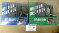 2 Build on Brick Mugs