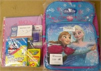 Disney Frozen Backpack w/Crayons, Markers, + More